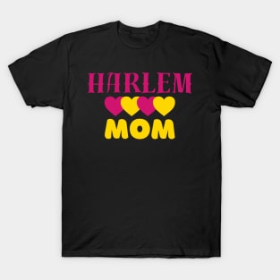 Harlem Mom With Hearts T-Shirt